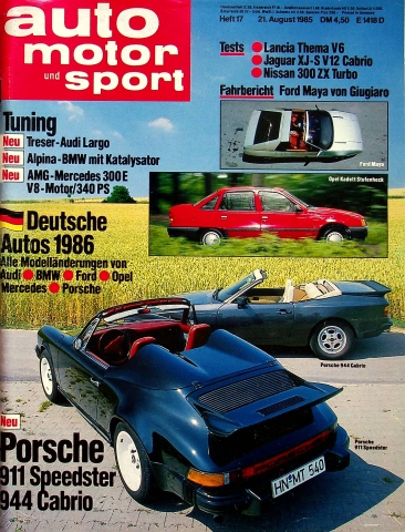 Deckblatt Auto Motor und Sport (17/1985)